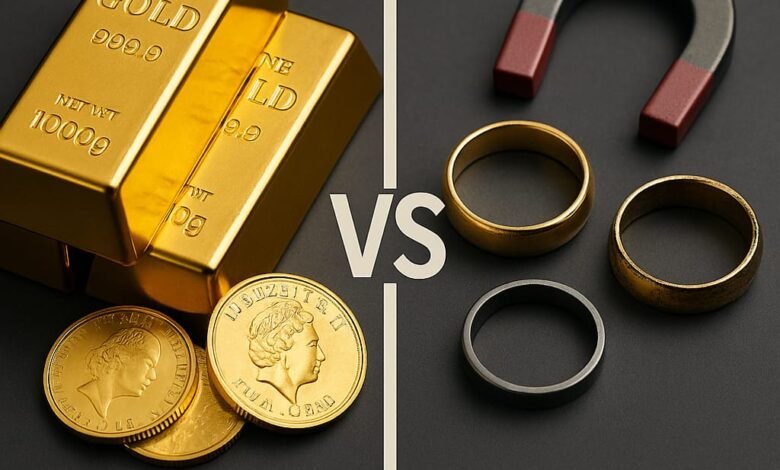 كيفية التفرقة بين الذهب الأصلي والمغشوش