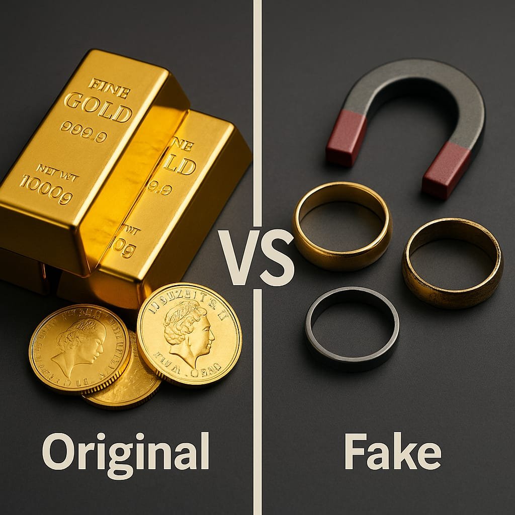 الذهب الأصلي والمغشوش 2025: كيف تفرق بينهما وتحمي مدخراتك؟