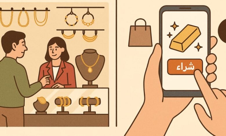 أفضل طرق شراء الذهب في مصر 2025: من المحلات الأونلاين والسبائك