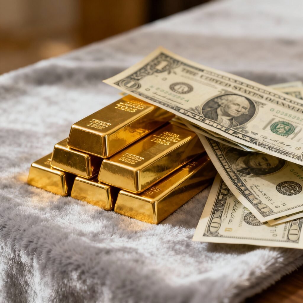 تأثير سعر الدولار على أسعار الذهب في مصر 2025